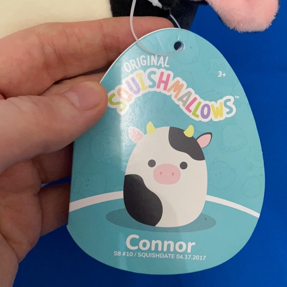 Original Squishmallows Connor Size 8 “ Inch 2017 The Cow NWTS Canadian Exclusive - Picture 3 of 10